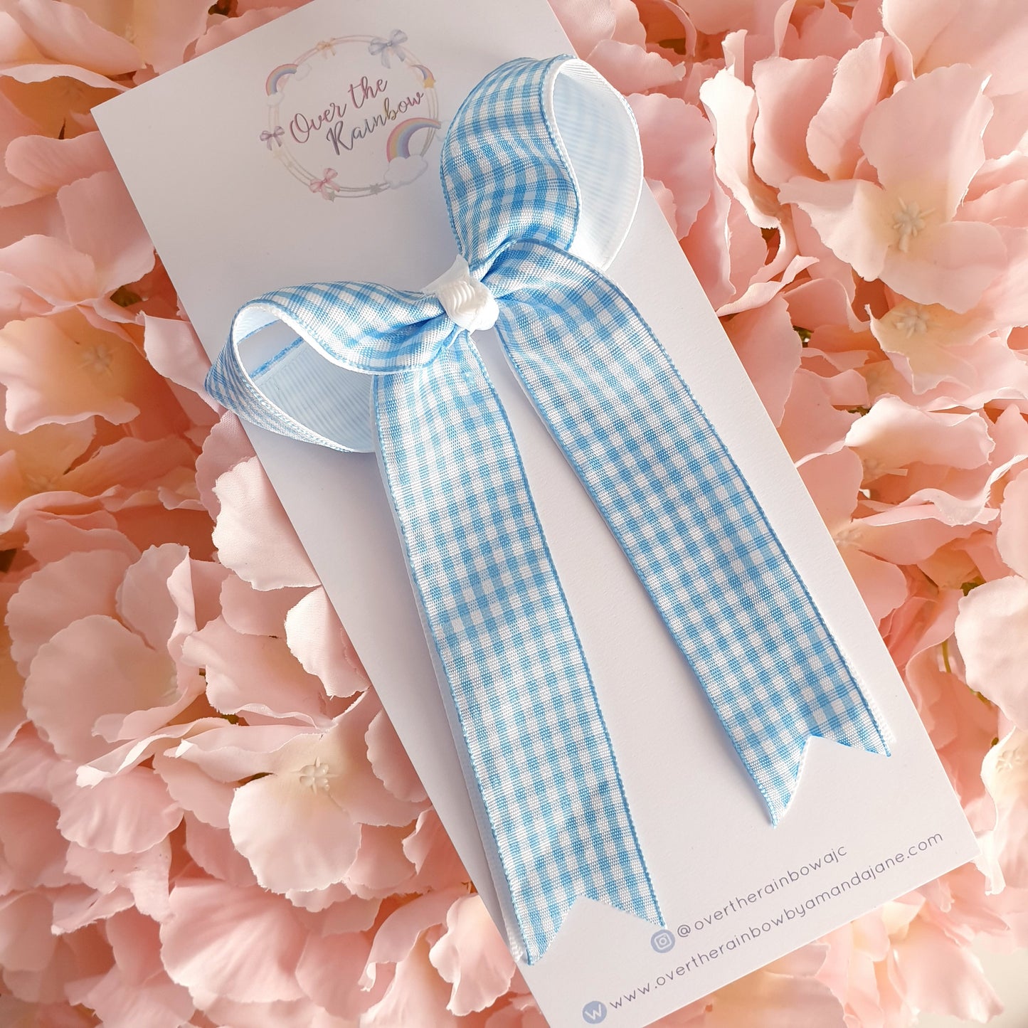 Gingham Ponytail Bow (7 colours)