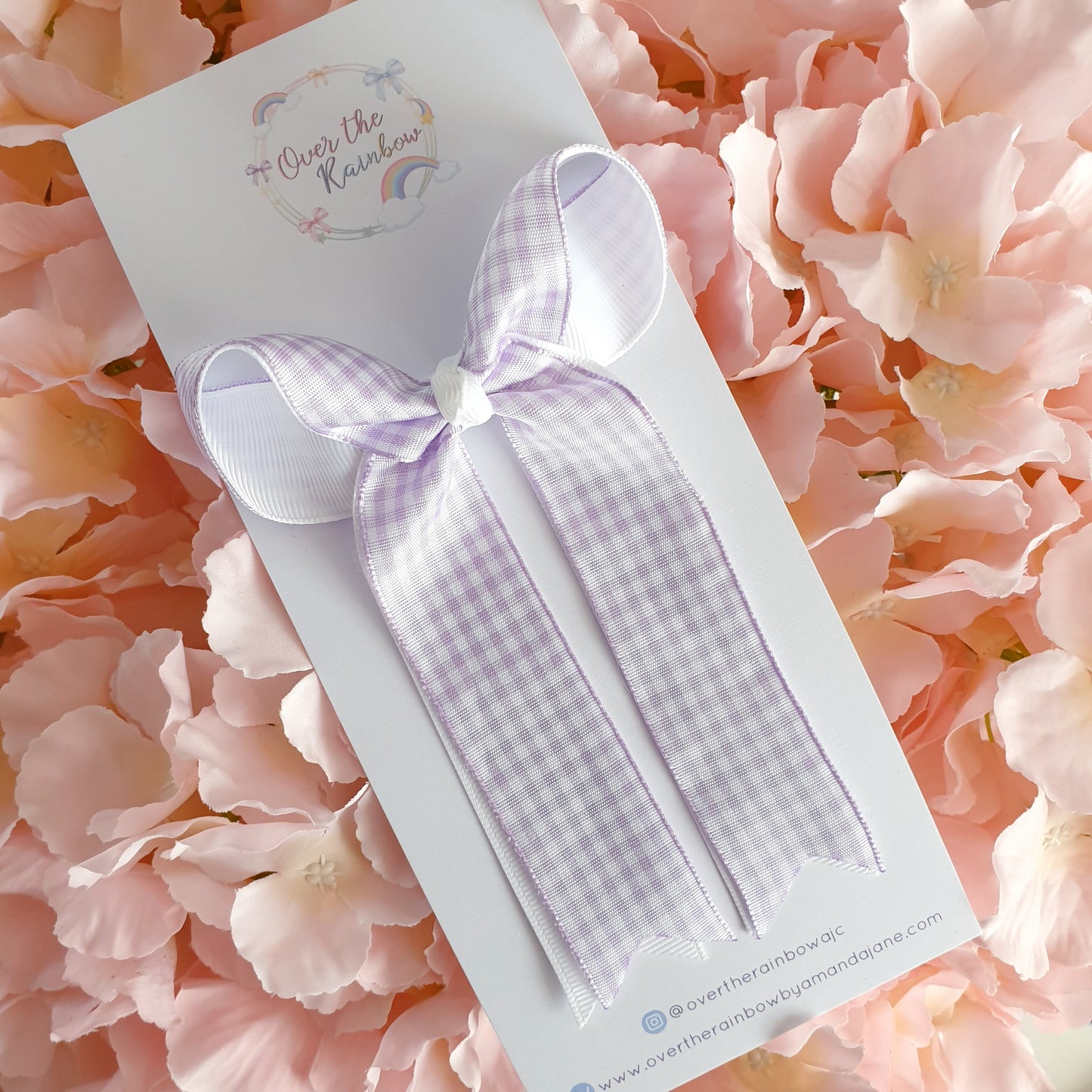 Gingham Ponytail Bow (7 colours)