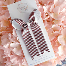Load image into Gallery viewer, Gingham Ponytail Bow (7 colours)