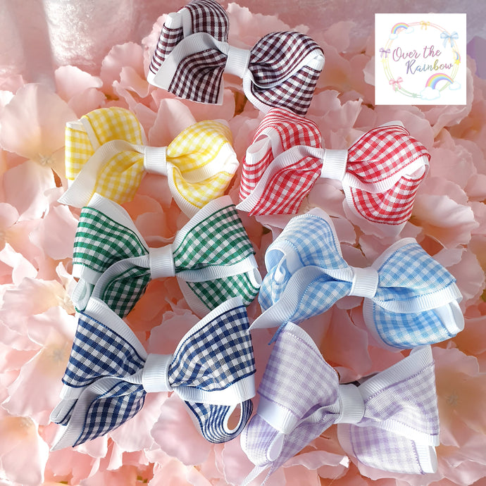 Gingham Boutique Bow (7 colours)