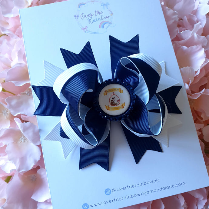 School Logo Boutique Bow (12 colours)