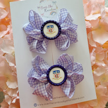 Load image into Gallery viewer, Gingham Personalised Logo Bow (7 Colours)