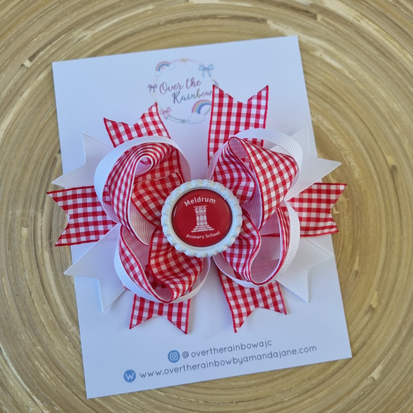 Logo Gingham Boutique Bow (7 Colours)
