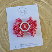 Load image into Gallery viewer, Gingham Personalised Logo Bow (7 Colours)