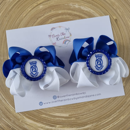 School Logo Large Bows Bundle (12 Colours)