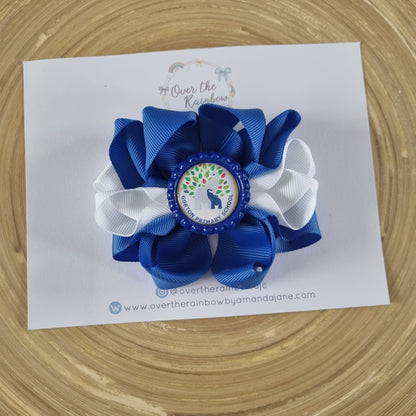 Triple Loop School Logo Bow (12 colours)