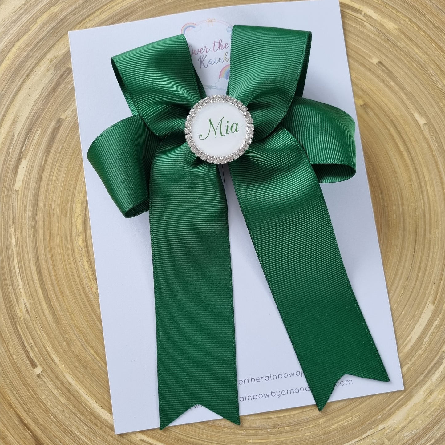 Long Tail Personalised Bow (in over 30 colours)
