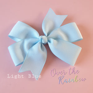 Light Blue 4" Pinwheel Bow