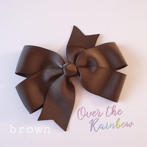 Brown 4" Pinwheel Bow