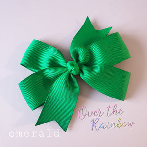 Emerald 4" Pinwheel Bow
