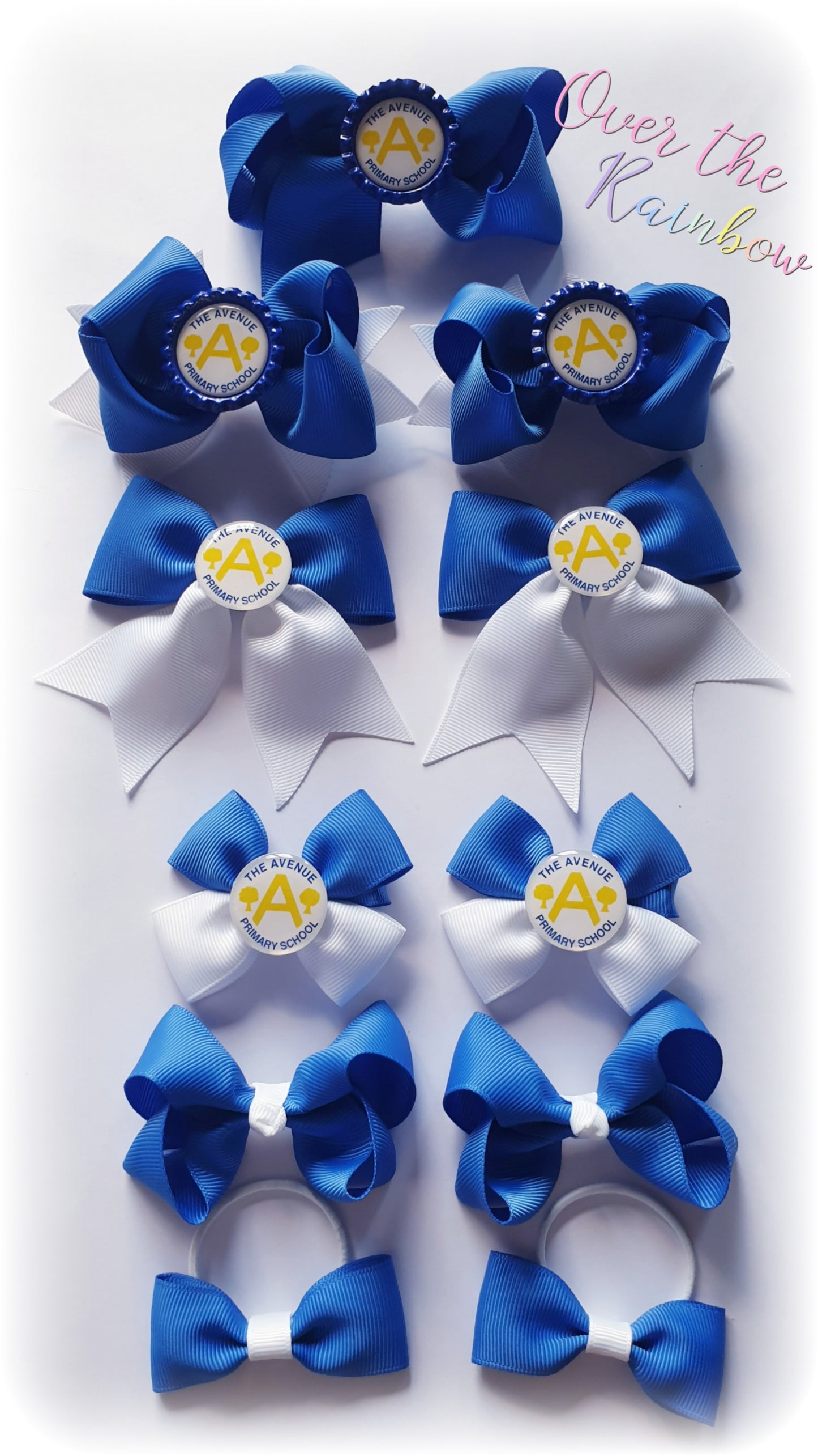 School Logo Small Bows Bundle (12 Colours)