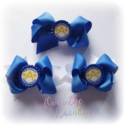 School Logo Small Bows Bundle (12 Colours)