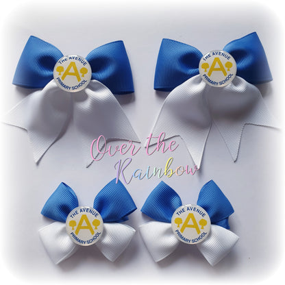 School Logo Small Bows Bundle (12 Colours)