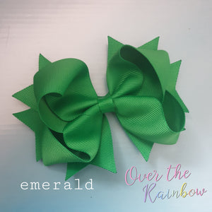 Emerald 5" Boutique Bow