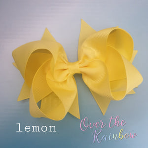 Lemon 5" Boutique Bow