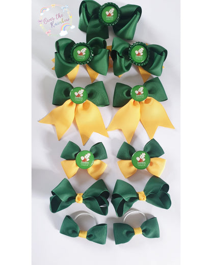 School Logo Small Bows Bundle (12 Colours)