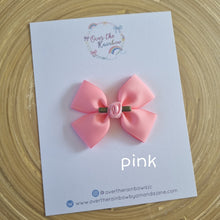 Load image into Gallery viewer, 2.5inch Rose Bow (in 40 colours ,clips or babybands)