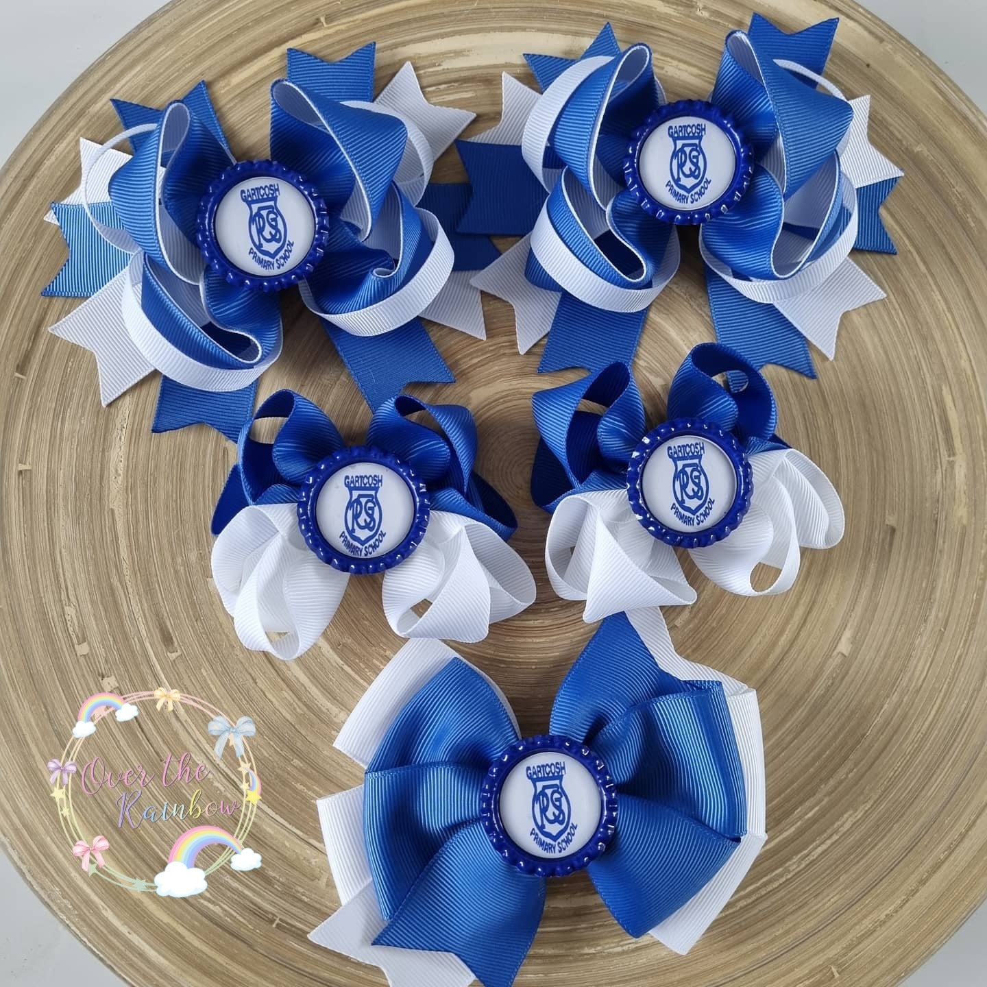 School Logo Large Bows Bundle (12 Colours)