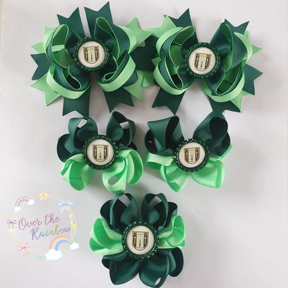 School Logo Large Bows Bundle (12 Colours)