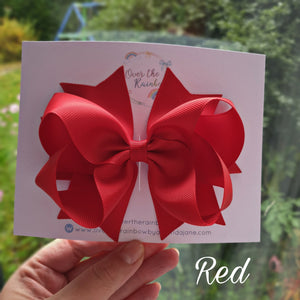 Red 5" Boutique Bow